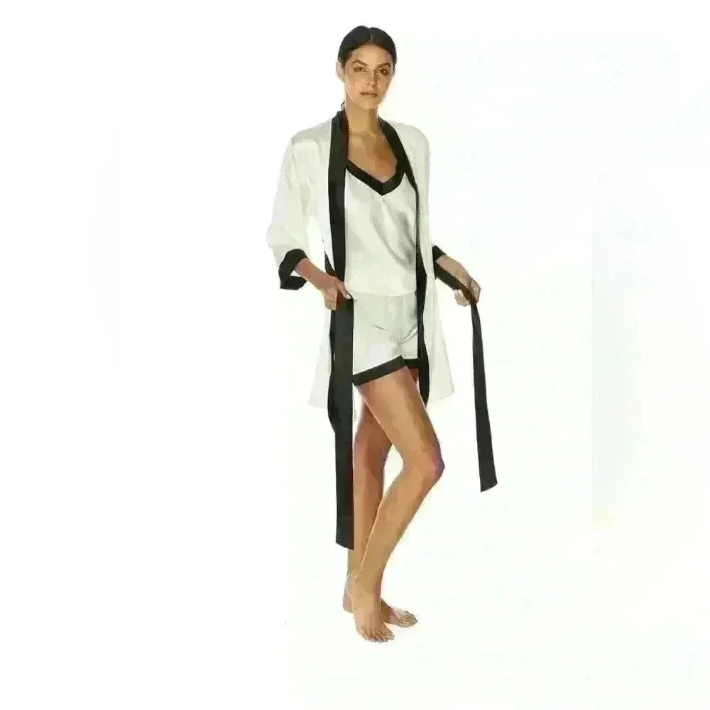 Natural Silk Robe Capella by Less Is Amor - Picture 2 of 5